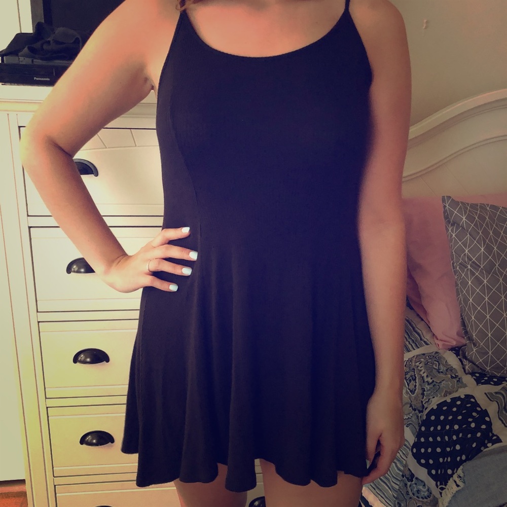 Black mini dress